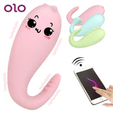 OLO Silicone Monster Pub Vibrator APP Bluetooth Wireless Remote control