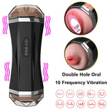 Male Masturbator Sex Toys Pussy Mouth Suck Deep