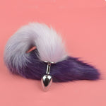 Metal Anal Toys Fox Tail Anal Plug Erotic Toys