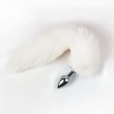 Metal Anal Toys Fox Tail Anal Plug Erotic Toys
