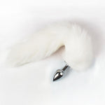 Metal Anal Toys Fox Tail Anal Plug Erotic Toys