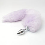 Metal Anal Toys Fox Tail Anal Plug Erotic Toys