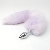 Metal Anal Toys Fox Tail Anal Plug Erotic Toys