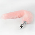Metal Anal Toys Fox Tail Anal Plug Erotic Toys