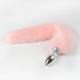 Metal Anal Toys Fox Tail Anal Plug Erotic Toys