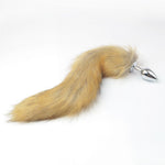 Metal Anal Toys Fox Tail Anal Plug Erotic Toys