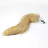 Metal Anal Toys Fox Tail Anal Plug Erotic Toys