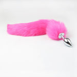 Metal Anal Toys Fox Tail Anal Plug Erotic Toys