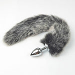 Metal Anal Toys Fox Tail Anal Plug Erotic Toys